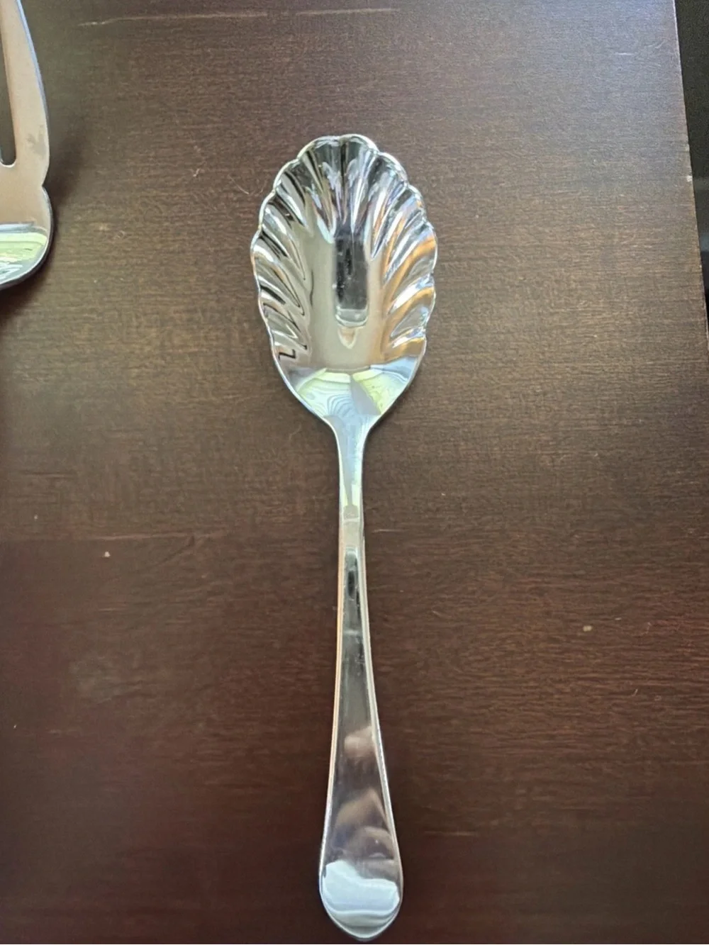 Reed & Barton Vintage Stainless Steel Serving Set Fork, Spoon, Sugar Spoon
